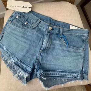 Rag & Bone NWT Frayed Jean Shorts